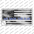 We Back The Blue Novelty Sticker Decal Small