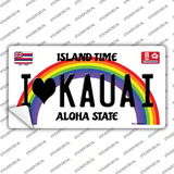 I Heart Kauai Novelty Sticker Decal Small