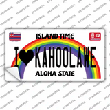 I Heart Kahoolawe Novelty Sticker Decal Small