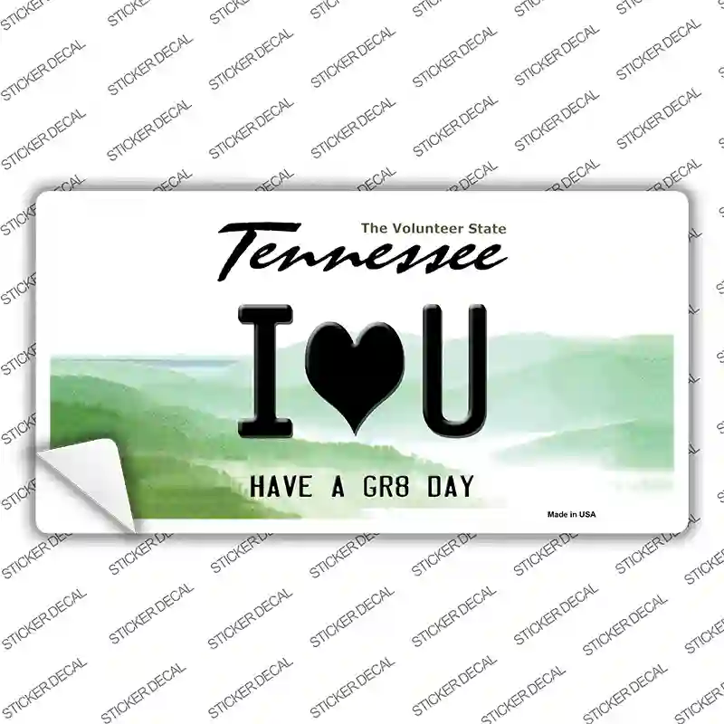 I Heart You Novelty Sticker Decal