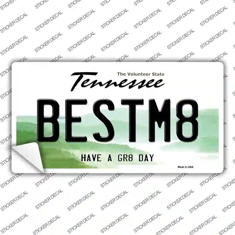 Best Mate Novelty Sticker Decal Small