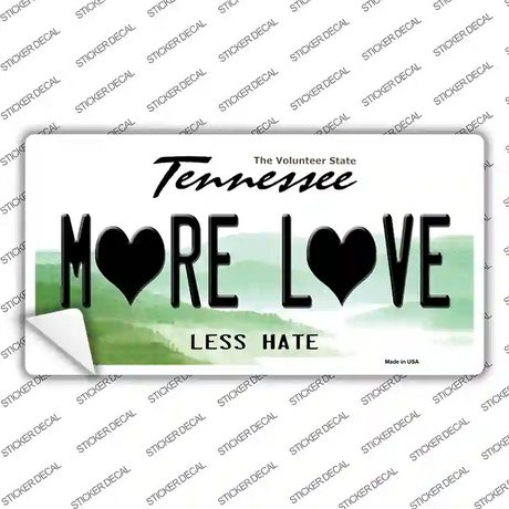 More Love Novelty Sticker Decal Small