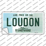 Loudon New Hampshire Novelty Sticker Decal Small