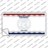 Missouri Bicentennial State Blank Novelty Sticker Decal Small