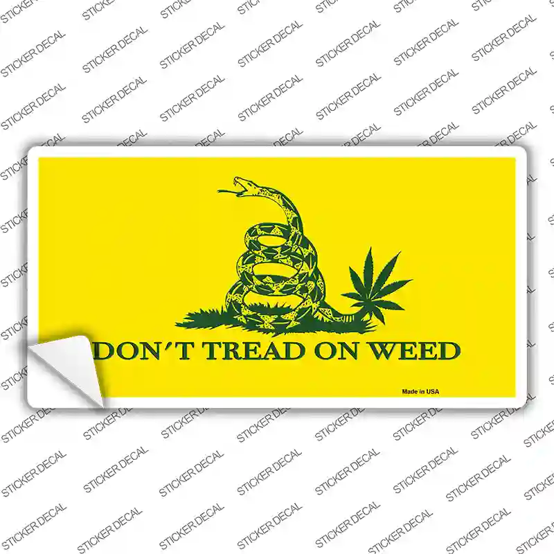 Dont Tread On Weed Novelty Sticker Decal Small