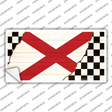 Alabama Racing Flag Novelty Sticker Decal Small