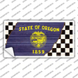 Oregon Racing Flag Novelty Sticker Decal Small