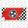 Tennessee Racing Flag Novelty Sticker Decal Small