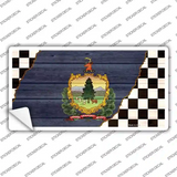 Vermont Racing Flag Novelty Sticker Decal Small