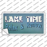Lake Time Novelty Sticker Decal