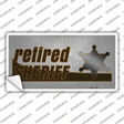 Retired Sheriff Novelty Sticker Decal Small