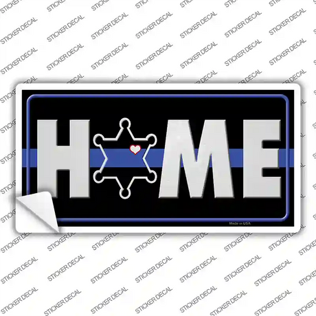 Home Sheriff Badge Novelty Sticker Decal Small