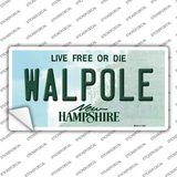 Walpole New Hampshire Novelty Sticker Decal Small