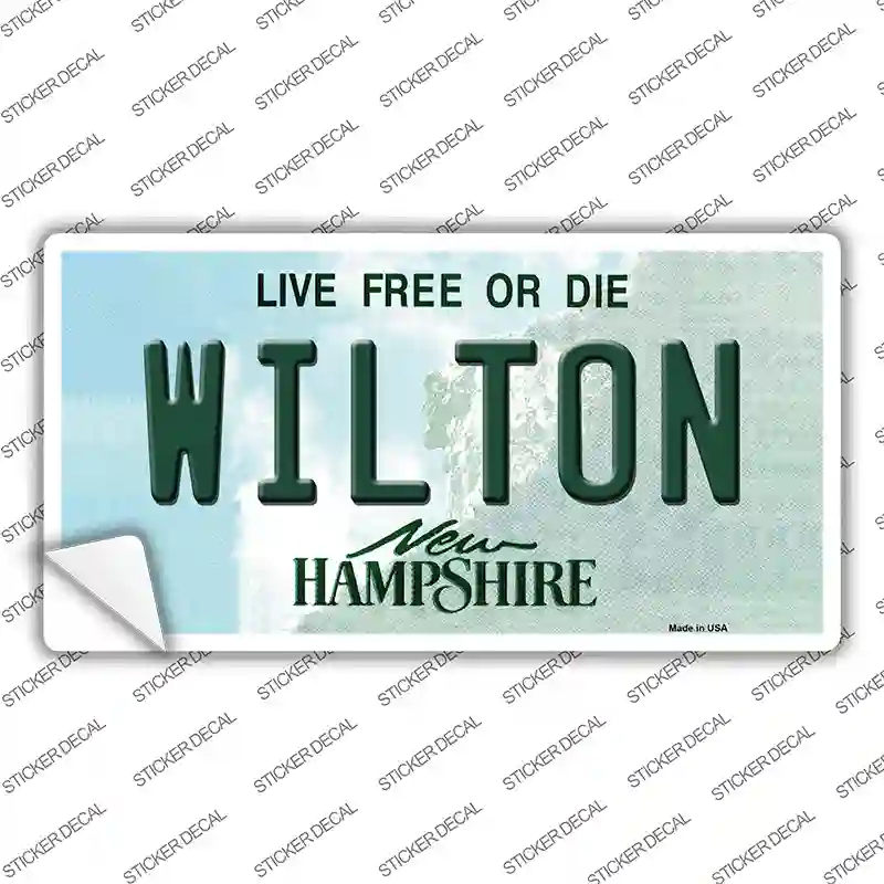 Wilton New Hampshire Novelty Sticker Decal Small