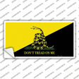 Dont Tread On Me Yellow|Black Novelty Sticker Decal Small