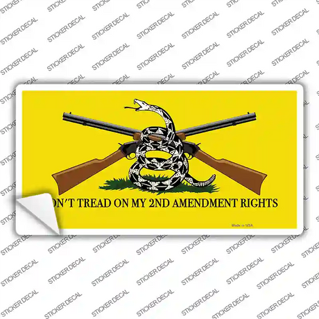 Dont Tread On My 2nd Amendment Novelty Sticker Decal Small