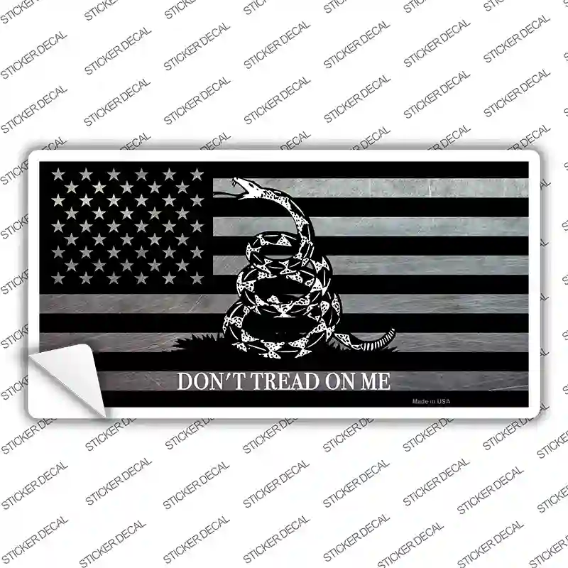 Dont Tread On Me American Flag Novelty Sticker Decal Small