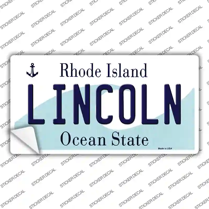 Lincoln Rhode Island Novelty Sticker Decal Small