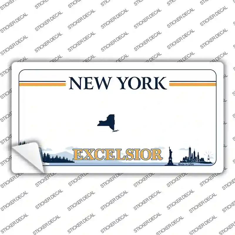 Excelsior New York Blank Novelty Sticker Decal Small