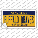 Buffalo Braves New York Novelty Sticker Decal Small