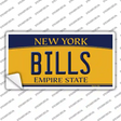 Bills New York Yellow Novelty Sticker Decal Small