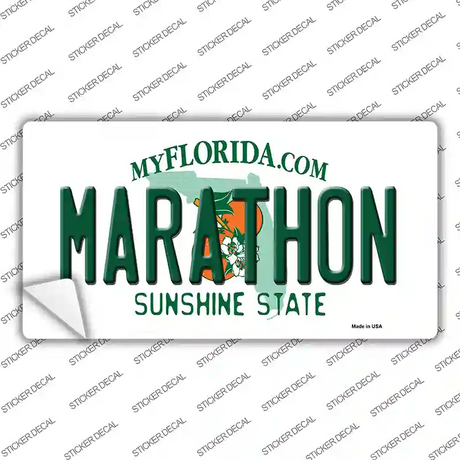 Marathon Florida Novelty Sticker Decal Small