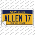 Allen 17 New York Novelty Sticker Decal Small