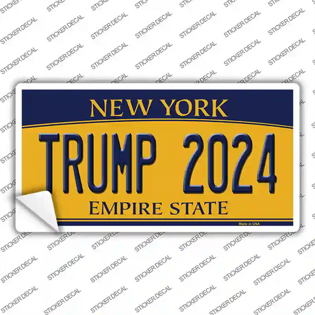 Trump 2024 New York Novelty Sticker Decal Small