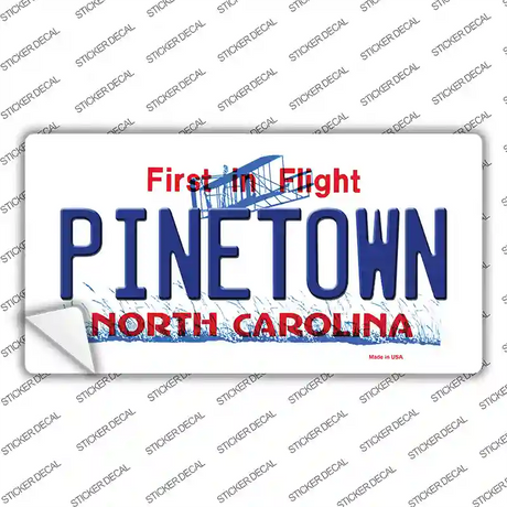 Pinetown North Carolina Novelty Sticker Decal Small