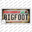 Bigfoot Wisconsin Novelty Sticker Decal Small