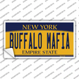 Buffalo Mafia NY Yellow Novelty Sticker Decal Small