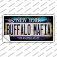 Buffalo Mafia NY Blue Rusty Novelty Sticker Decal Small