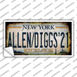 Allen Diggs 21 NY Excelsior Rusty Novelty Sticker Decal Small