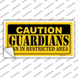 Caution Guardians Novelty Sticker Decal Small