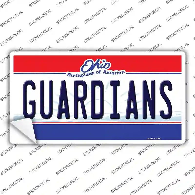 Guardians Ohio Aviation Novelty Sticker Decal Small