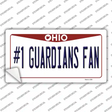 Number 1 Guardians Fan Ohio Novelty Sticker Decal Small