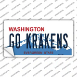 Go Krakens Washington Novelty Sticker Decal Small