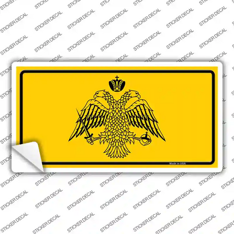 Byzantine Empire Flag Yellow Novelty Sticker Decal