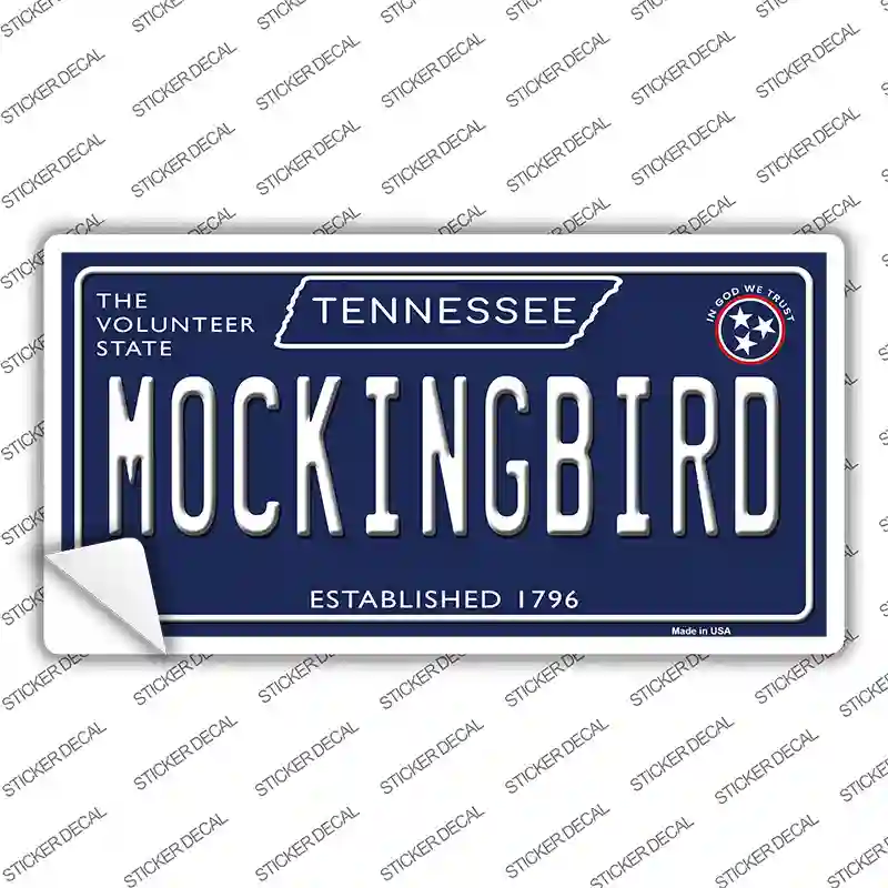 Mockingbird Tennessee Blue Novelty Sticker Decal Small