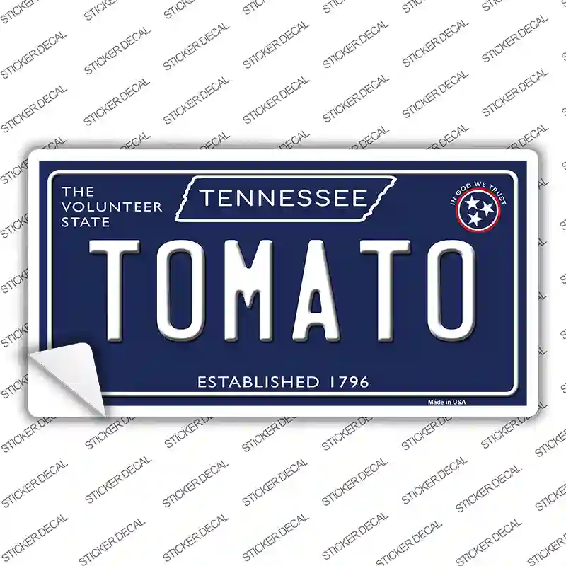 Tomato Tennessee Blue Novelty Sticker Decal Small