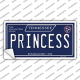 Princess Tennessee Blue Novelty Sticker Decal Small