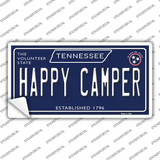 Happy Camper Tennessee Blue Novelty Sticker Decal Small