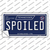 Spoiled Tennessee Blue Novelty Sticker Decal Small