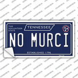 No Murci Tennessee Blue Novelty Sticker Decal Small