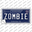 Zombie Tennessee Blue Novelty Sticker Decal Small