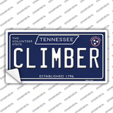 Climber Tennessee Blue Novelty Sticker Decal Small