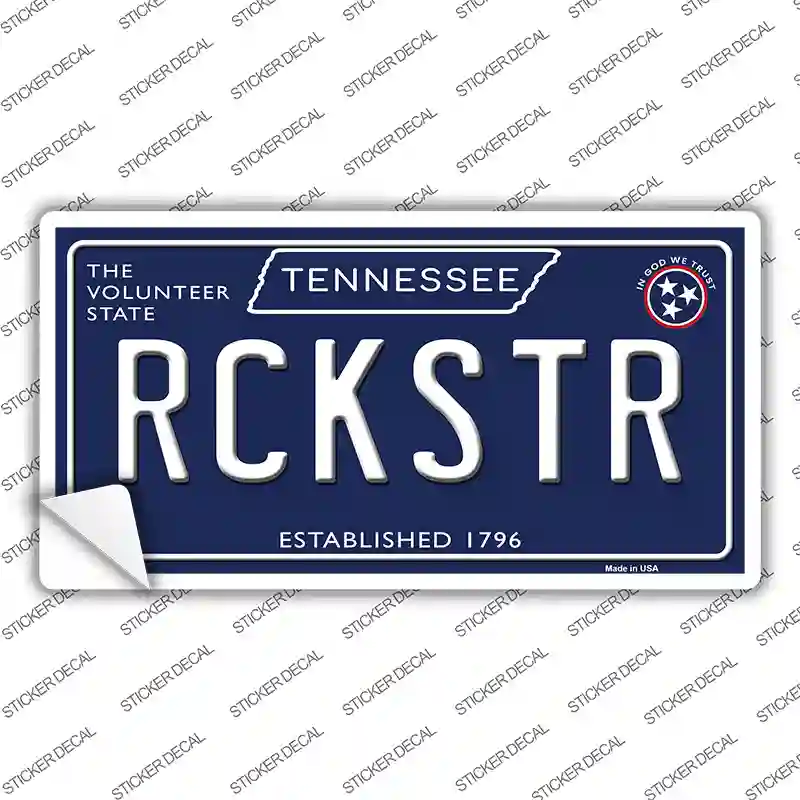 Rckstr Tennessee Blue Novelty Sticker Decal Small