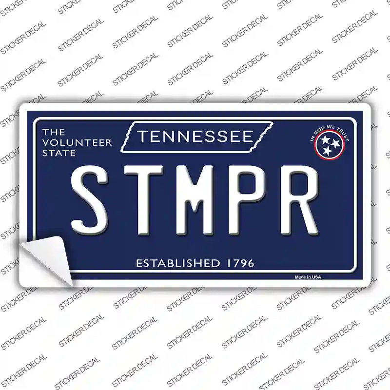 Stmpr Tennessee Blue Novelty Sticker Decal Small