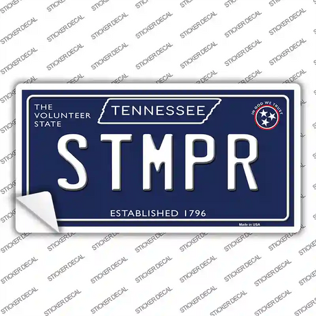 Stmpr Tennessee Blue Novelty Sticker Decal Small