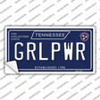 Grlpwr Tennessee Blue Novelty Sticker Decal Small